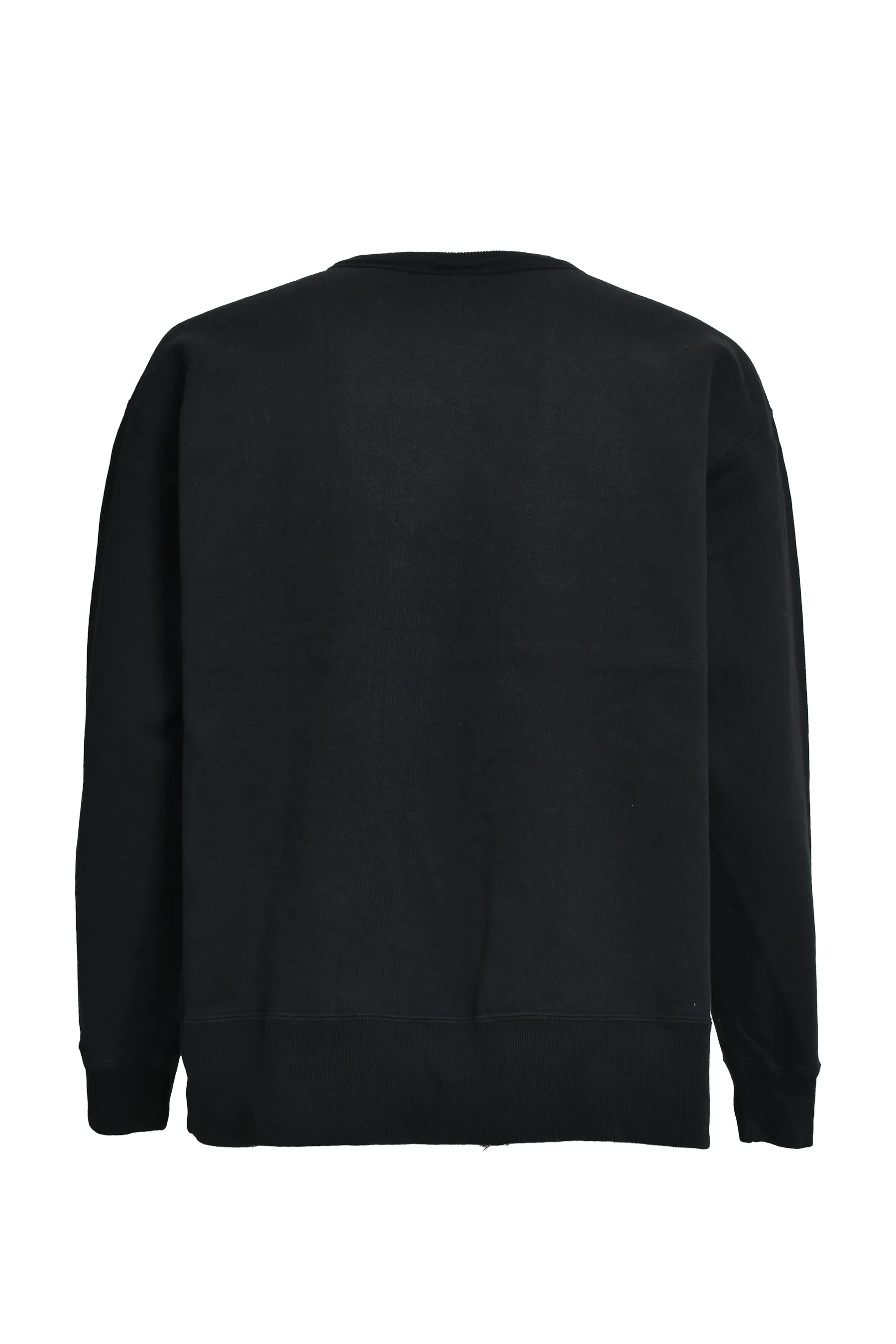 SAINT Mxxxxxx CRW NECK SWET/SAINT SPORT/BLK Colorful Gradient SAINT Round Neck Sweatshirt Black S-XL Original 420g David's Cloth Light Fleece Genuine Plate Main Mark Washing Mark and Other Accessories Complete and Correct Correct Level of Printing Technology Natural Gradient Transition Original Loose Fit Comfortable and Easy to Wear